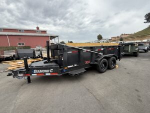 DIAMOND C 7X14X32 LPT207 LOW PROFILE DUMP TRAILER PACESETTER(4272)