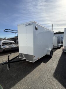 HAULMARK 6X10 PASSPORT V-FRONT FLAT ROOF TRAILER(8288)