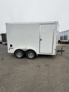 HAULMARK 7X12 TRANSPORT V FRONT FLAT ROOF TRAILER(4275)