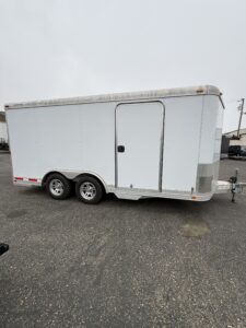 USED 2006 FEATHERLITE 8.5 X 16 ENCLOSED TRAILER(9735)