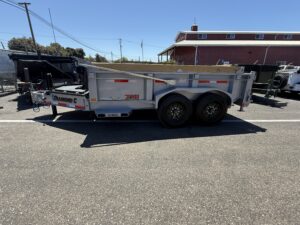 DIAMOND C 7X12 X 24 LPT207 LOW PROFILE TELESCOPIC DUMP TRAILER(4524)